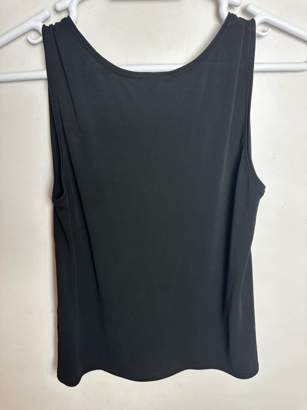 Eileen Fisher 100% Silk Sleeveless Tank Top Women's Size Medium Black Minimalist - Picture 2 of 7